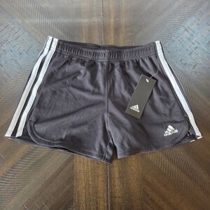 Adidas Shorts Girls Medium 8-10 Black/White New AH4232-AK01 YA Dance Track Gym
